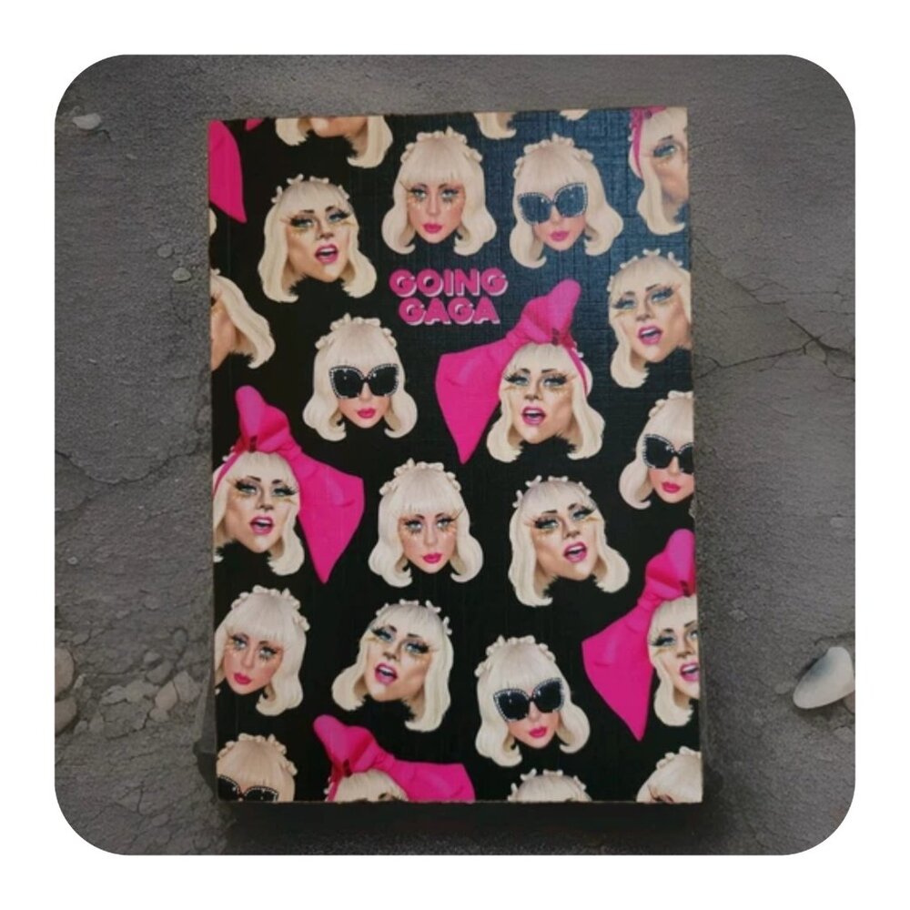 LADY GAGA Lined Notebook Central 23 Memorabilia 8x6 JOURNAL Notes Pop Singer